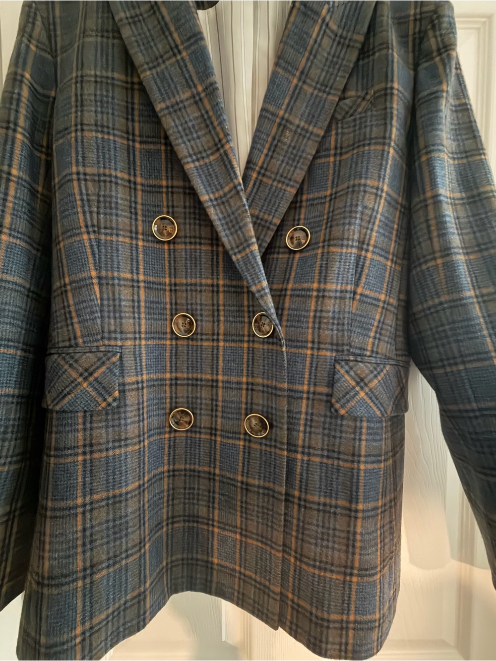 Veronica Beard Ellette Dickey Double Breasted Wool Jacket - Picture 6 of 6
